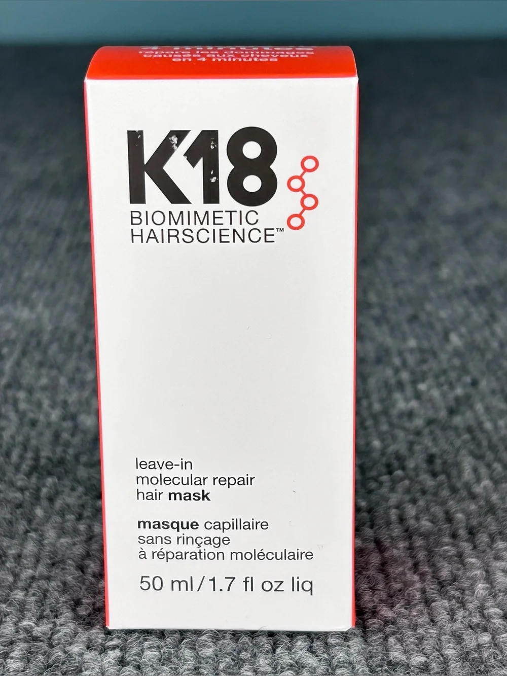 K18 Biomimetic Hairscience Leave-in Molecular Repair Hair Mask 50ml NEW